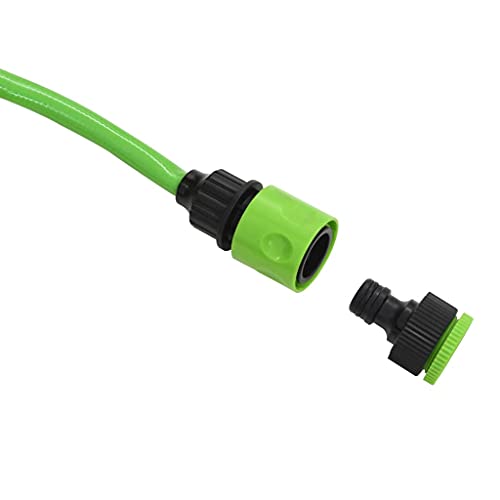 Automatic Retractable Water Hose Reel, 65.6ft Garden Wall Mounted Reel with 1/2 inch PVC Hose, Swiveling 180 Degrees, Spray Nozzle and Connector Set for Lawn Irrigation and Car Cleaning - color: Green