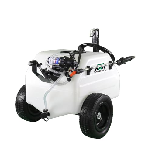 Master Mfg 12 Gallon Broadcast Pull-Behind Sprayer - 1.1GPM, 84" Swath