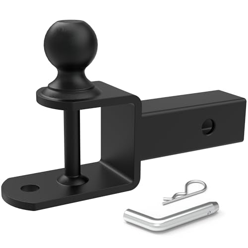 2" ATV UTV Trailer Hitch 3-in-1 Towing Ball Mount with 2" Ball - size: 2" Shank, 2" Ball