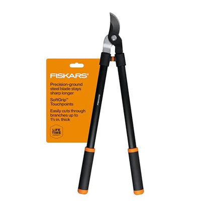 Fiskars 28” Garden Bypass Loppers, Tree Trimmer with 1.5" Cut Capacity - style: 28" Standard Bypass