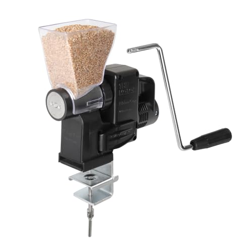 Kitchen Crop Grain Mill Wheat Flour Grinder, Stainless Steel Metal Burrs (The Grain Mill + The Motor) - size: The Grain Mill + The Motor