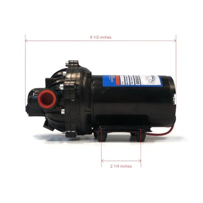 OEM Everflo EF5500 5.5 GPM 12V Diaphragm Pump & Wiring Harness 33-103233 - style: 5.5 GPM w/ Harness