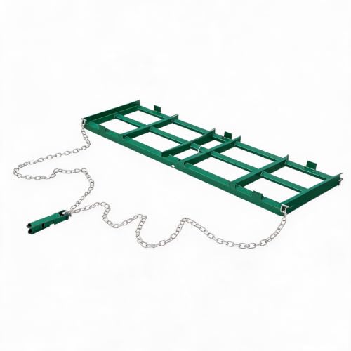 PioneerWorks 6FT Drag Harrow – Tow-Behind Leveler for ATV/UTV/Tractor