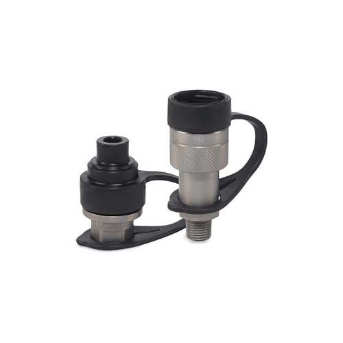 1/4" High-Pressure Hydraulic Quick Connect Coupler Set - 10,000 PSI - 1/4" NPT Thread - size: 1/4" Body