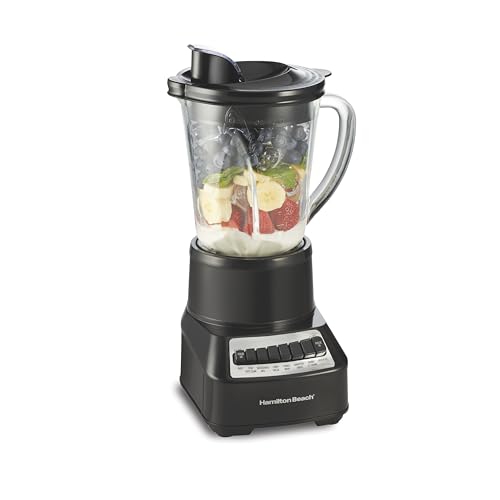 Hamilton Beach Wave Crusher Blender for Smoothies With 40 Oz Glass Jar - color: Black