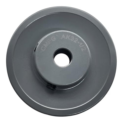 AK32-1/2 v Belt Pulley,3.25 inch OD, 1/2 Inch Bore,Cast Iron Material, AK Single Groove Motor Pulley for "4L" or "A" or "3L" Belts,AK32X1/2 Pulley - size: 3.25 Inch OD,1/2 inch bore, style: 1 Groove