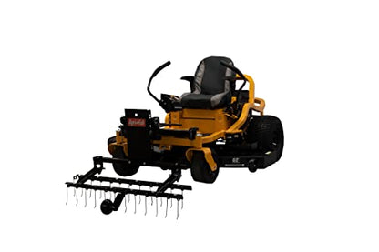 Agri-Fab 48 in Zero Turn Riding Lawn Mower Front Mount Dethatcher with 24 Spring Tines and Anti-Scalp Wheels