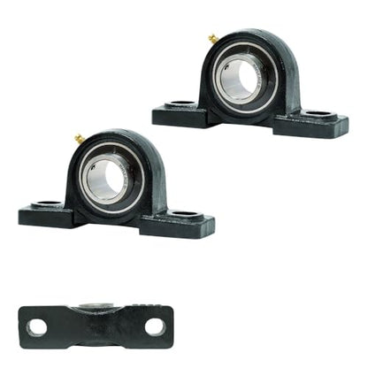 MAPLE ACE UCP212-36 Pillow Block Bearing 2-1/4" Bore, 2-Bolt, Self-Aligning, Solid Base, Heavy Duty (Qty 2)