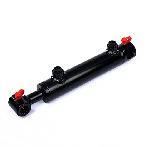 Spare Parts Holland - 2x4 Double Acting Hydraulic Cylinder with Hole Mount Design - 3500 PSI Universal Hydraulic Ram - 2-inch Bore - 4-inch Stroke - SAE 6 Ports - Black Finish - size: Bore Size : 2" , Stroke : 20"