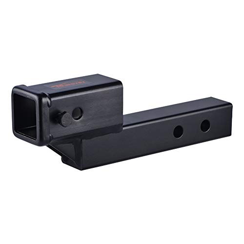84121 Towever Hitch Receiver Adapter with 2" Drop/Rise, 9" Hitch Extender, Solid Tube Hitch Riser (GTW/TW 5000/500 LBS) - size: 2" Drop/Rise