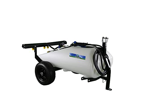 Master Mfg 24-Gallon Deluxe Pull-Behind Trailer Broadcast Sprayer - 7ft Swath, 2.2GPM, 70PSI Max
