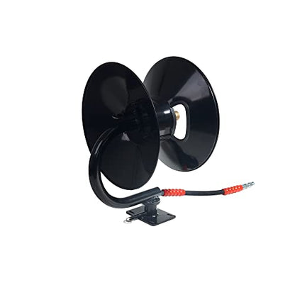 Base Pivoting Hi-Pressure Hose Reel, 4000 psi, Manual Winding Black