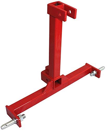 3 Point Trailer Hitch Adapter Category 1 Drawbar Tractor Trailer 2'' Hitch Receiver 3 Point Attachment
