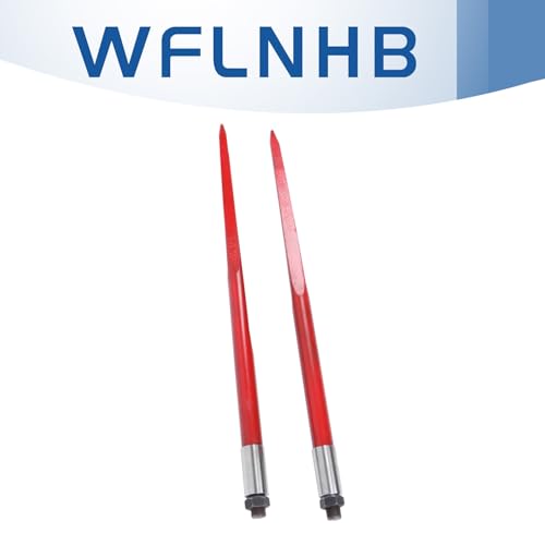 WFLNHB 2 Pcs Hay Spear 43" 3000 lbs Capacity with Hex Nut Sleeve
