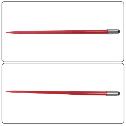 waltyotur 49" Hay Bale Spear 3000lbs Capacity w/2 Stabilizer