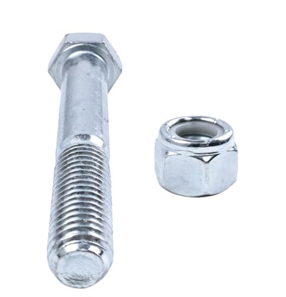 12Pcs Grade 5 Shear Bolts for Rotary Cutters 1/2" x 3-1/2" with Nylock Nuts