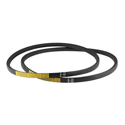 uxcell B40 V-Belts 40" Pitch Length, B-Section Rubber Drive Belt 2pcs - size: 40"