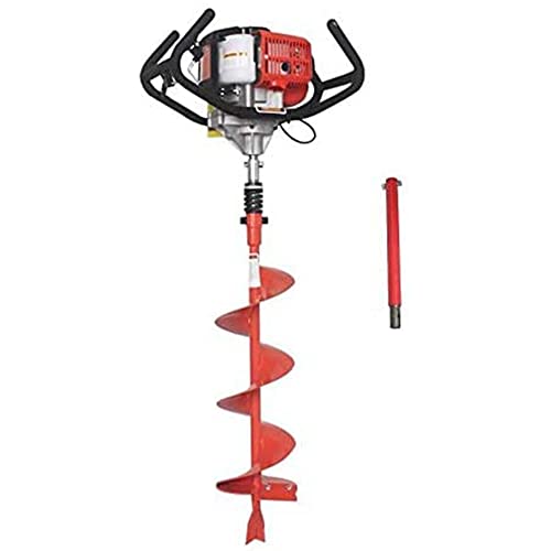 THUNDERBAY Partner Up 1 or 2 Man Earth Auger with 52cc, 2 Cycle Engine+ Extension - size: 52cc Powerhead with 8" Auger Bit+12" Ext