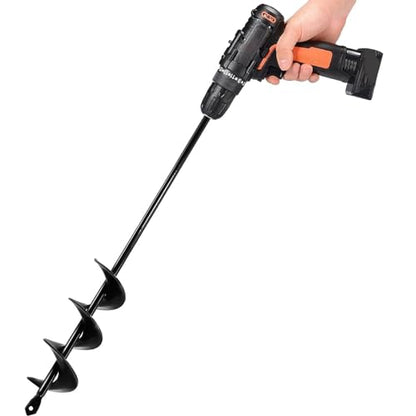 TCBWFY Auger Drill Bit for Planting 1.6x16.5inch Extended Length Garden Auger Spiral Drill Bit for Planting Bulbs Flowers,Post Hole Digger for 3/8”Hex Drill - size: 1.6"x16.5"