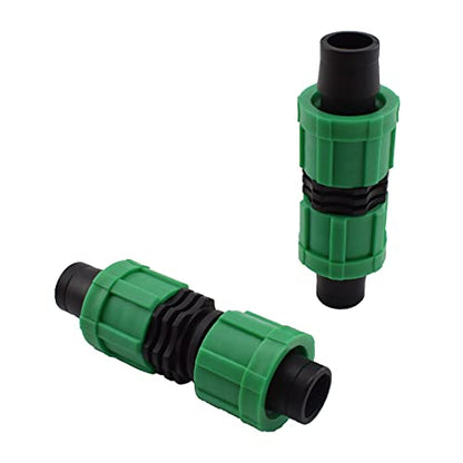 8PCS Drip Irrigation Straight Fittings Universal Barbed Locking Butt - color: Butt Connectors