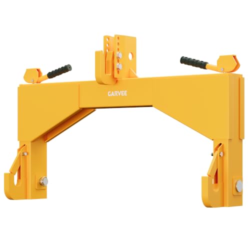 4000 lbs Category 2 3-Point Quick Hitch,Quick Attach 3 Point Hitch,3 Point Quick Hitch,Heavy-Duty 5-Level Adjustable Top Hook, Quick-Attach Compatible with Cat 2 Tractor Implements