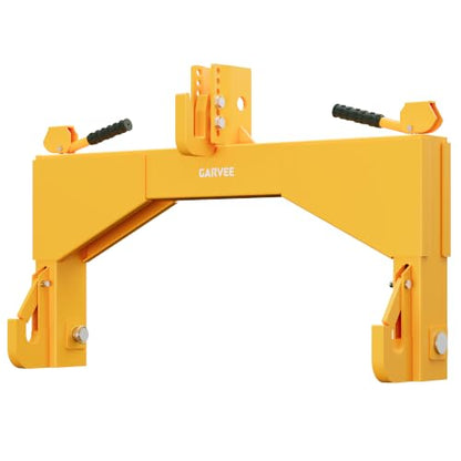 4000 lbs Category 2 3-Point Quick Hitch,Quick Attach 3 Point Hitch,3 Point Quick Hitch,Heavy-Duty 5-Level Adjustable Top Hook, Quick-Attach Compatible with Cat 2 Tractor Implements