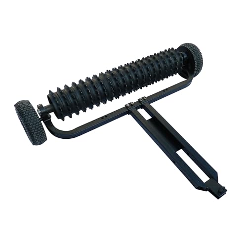 Field Tuff 48 Inch Cultipacker 3 Point Hitch Black Durable Agricultural Implement for Soil Preparation and Seed Bed Firming, Black