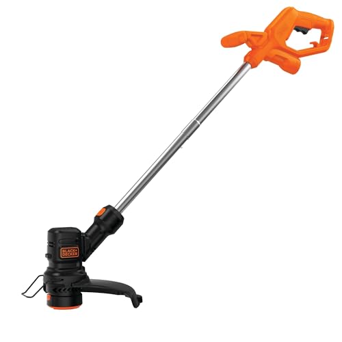 BLACK+DECKER String Trimmer and Weed Wacker, Electric Corded Weed Eater, 13-Inch Cutting Deck, 4 Amp Motor, Lightweight (BEST935)