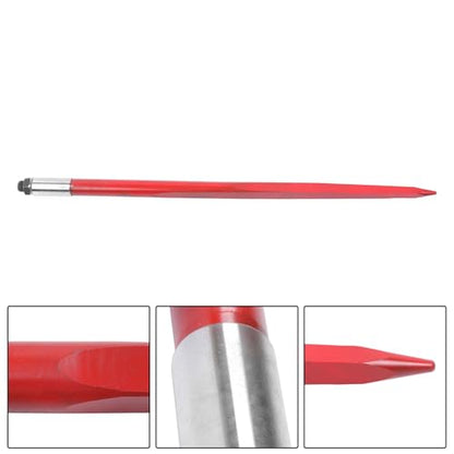 waltyotur 2PC 43" Red Hay Spear 3000lb for Bobcat Skid Steer Tractor