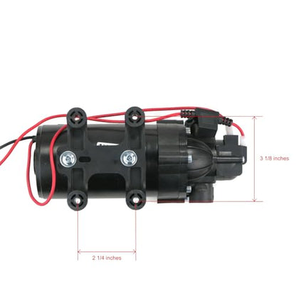 OEM Everflo 2.2 GPM, 12 Volt, 70 PSI, Diaphragm Pump EF2200, EF2200-BOX, EF2200BOX