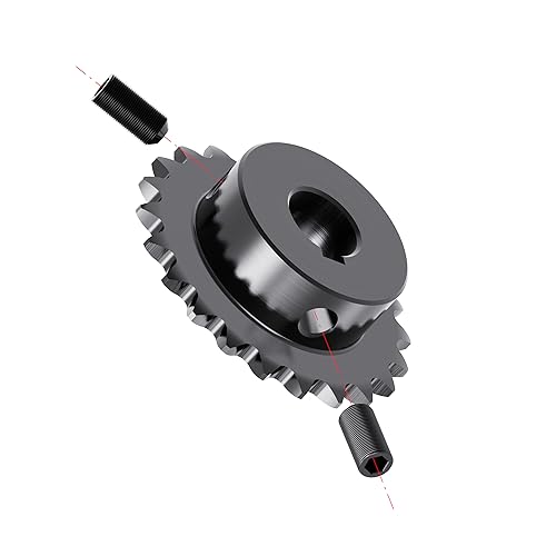 20 Tooth Roller Chain Sprocket, 25 Chain, 16mm Bore, Kw - size: 20T/16(5x2.3)mm keyway