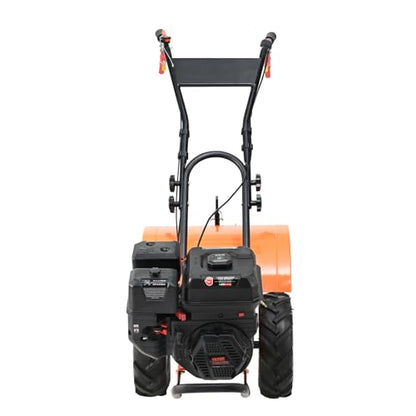 VEVOR Tiller Cultivator, 212CC 4-Stroke Garden Cultivator, Tiller with 4 Steel Adjustable Rear Tines for Lawn, Garden and Field Soil Cultivation - size: 212CC,4-Stroke
