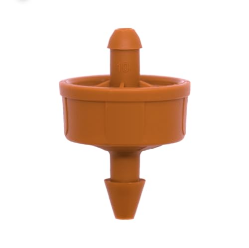 (50-Pack) - 2 Gallons Per Hour Pressure Compensating Drip Emitters on Barb - Premium Drippers for Drip Irrigation (Works with Netafim, Rainbird, Raindrip etc.) (Standard 2 GPH, 50) - style: Standard 2 GPH