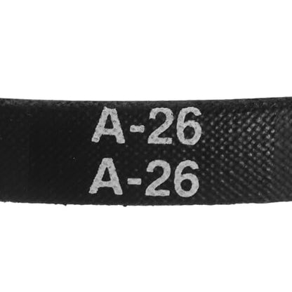 uxcell 4pcs A26 or 4L280 Classic Wrapped Rubber V-Belt, 26"(650mm) Inside Circumference, A Profile V Belt - size: A26