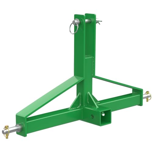 3 Point Trailer Hitch with 2" Receiver - color: Green