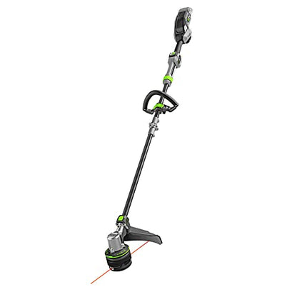 EGO POWER+ String Trimmer, Battery Powered, 16" Trimmer for Weeds and Grass with POWERLOAD, LINE IQ, Telescopic Carbon Fiber Shaft, Battery and Charger Not Included - ST1620T - style: 16" Line IQ/Telescopic (No Battery/Charger)