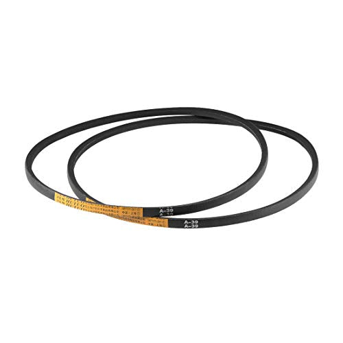 uxcell A39 Drive V-Belts 39" Lp, 13mm W, 8mm THK, JIS Standard 2pcs - size: 39"