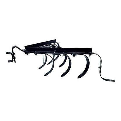 Brinly Sleeve Hitch Adjustable Tow Behind Cultivator, 18" by 40", Hammered Black