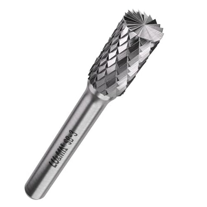 LU&MN SB-3 Tungsten Carbide Burr, 3/8" Head, 1/4" Shank, 1 Pcs - size: SB-3