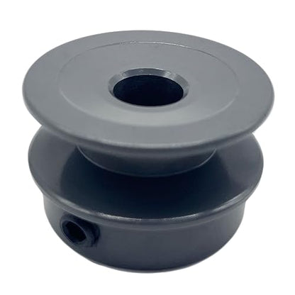 AK20-1/2 v Belt Pulley, 2 inch OD, 1/2 Inner Bore, cast Iron Material, AK Single Groove Mechanical v-Belt Pulleys for "4L" or "A" or "3L" Belts - size: 2 inch OD, 1/2 Inner Bore, style: 1 Groove
