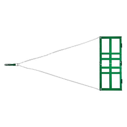 VEVOR Drag Harrow 4 ft Tow Behind Drag Harrow with 72 in Chain, Green - size: 4 FT- Green