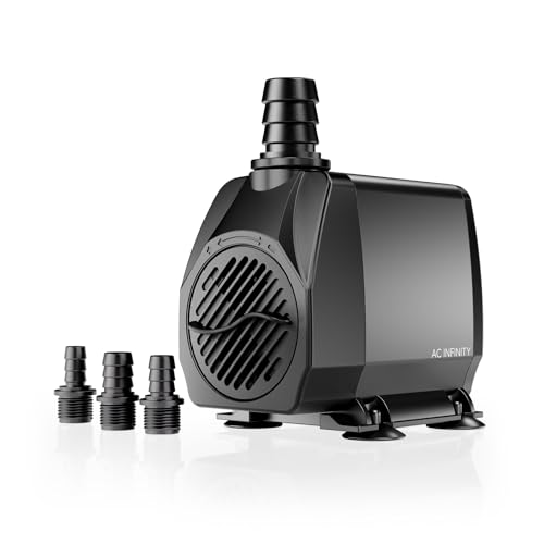 AC Infinity 850 GPH Submersible Water Pump (3218 L/H 36W). - size: 850 GPH