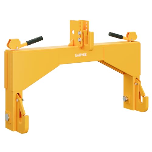 4000 lbs Category 2 3-Point Quick Hitch,Quick Attach 3 Point Hitch,3 Point Quick Hitch,Heavy-Duty 5-Level Adjustable Top Hook, Quick-Attach Compatible with Cat 2 Tractor Implements