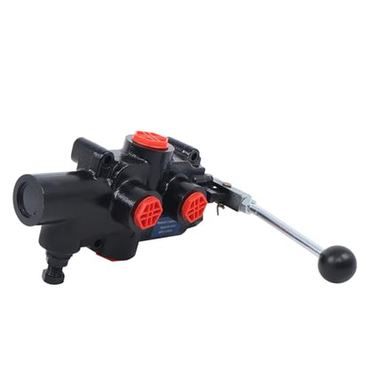 findmall 1 Spool Hydraulic Controller 21 GPM 3625PSI Hydraulic Valve NPT Interface Fit for Wood Chipper, Loaders and Small Tractors