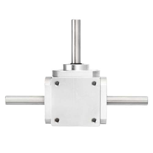 uxcell Gear Box 90 Degree Right Angle Bevel Gearbox 1:1 Forward Double Output Shaft 1 Module 20 Teeth Bevel Gear Aluminum Frame Simple Mechanical DIY Module 8mm Shaft,118x87x30mm(LxWxH) - size: 8mm Shaft, style: Long FW Double Output