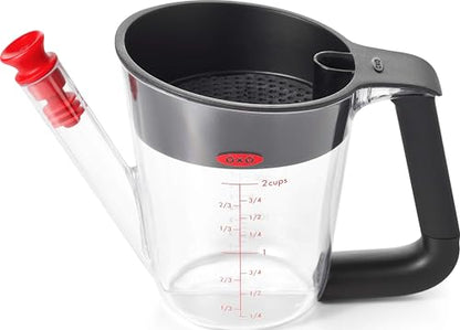 OXO Good Grips 2 Cup Fat Separator, Plastic, One Size - size: One Size, style: 2 Cup