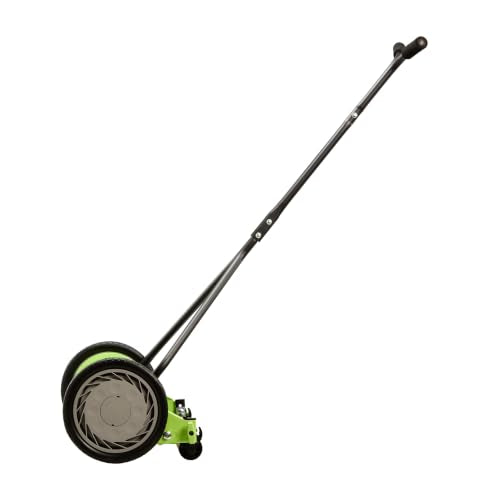 Earthwise 1715-16EW 16-Inch 7-Blade Push Reel Lawn Mower, Grey - size: 16", 7-blade