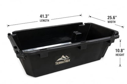 Heavy-Duty Garden Cart on Wheels – 7 Cu. Ft. 2-in-1 Utility Wagon & Wheelbarrow, Push or Tow Design, 600 lb. Capacity, All-Terrain Utility Cart with 13" Pneumatic Wheels - size: 13" Pneumatic Tire