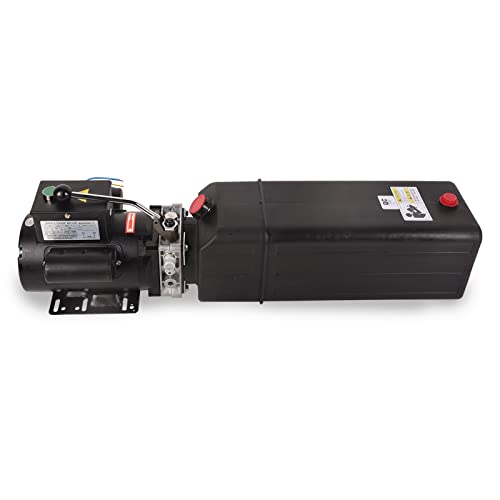 220V Hydraulic Power Unit 2950 PSI, 2HP Single-Acting Post Hydraulic Pump for Dump Trailer & Car Lifting - color: 16 Quart