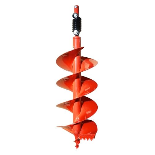 GardenTrax Double Spiral Earth Auger Spiral Drill Bit 10” x 36”, Post Hole Digger with 7/8" Drive Drill - size: 10INCH